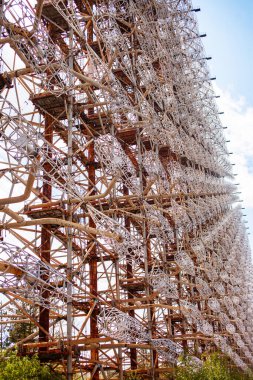 Çernobil bölgesinde telsiz anteni Duga-2.