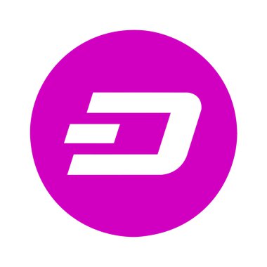 Dash pembe düz simgesi beyaz arkaplanda izole.
