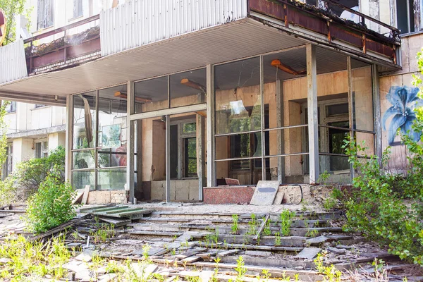 Edificios Abandonados Zona Radiactiva Chernobyl —  Fotos de Stock