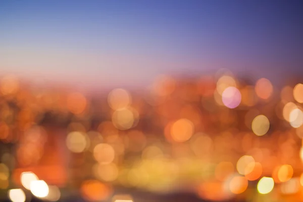 City lights bokeh — Stock Photo, Image