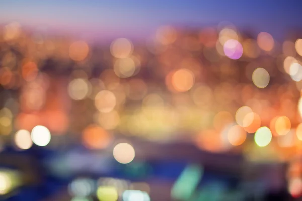 City lights bokeh — Stock Photo, Image