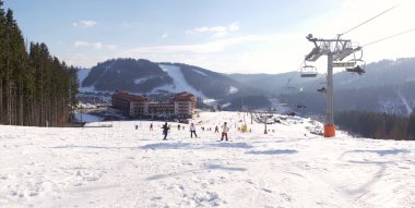 Panoramik manzaralı Kayak Merkezi Bukovel