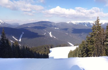 Kış Dağı Manzarası