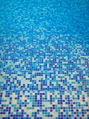 Yakın çekim mozaik doku Yüzme Havuzu