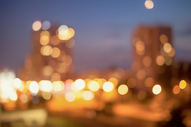 Şehir ışıkları ile güzel bokeh