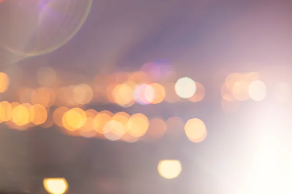 City lights with beautiful bokeh — Stock Photo, Image