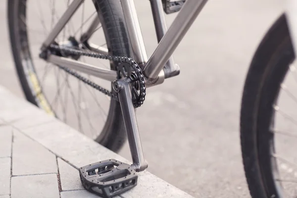 Foto de cerca de la cadena de bicicletas — Foto de Stock