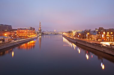 Patriarchal görünümünden köprüde Moskova Panoraması
