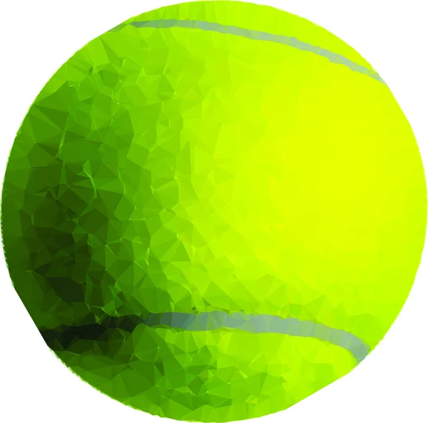 Vektor geometrischer Tennisball — Stockvektor