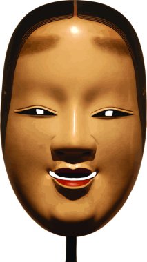 Eski Japon kabuki maskesi