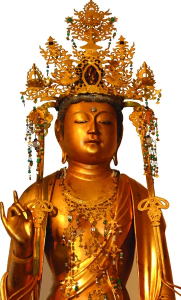 Buddha golden statue — Stock Vector