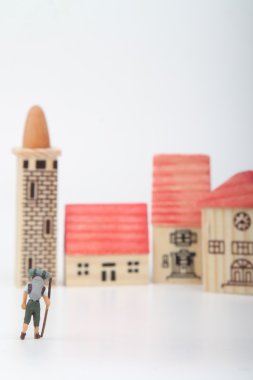 bir köy veya bir barınak ulaşan fiyatı minyatür