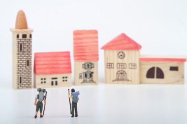 bir köy veya bir barınak ulaşan fiyatı minyatür