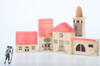 bir köy veya bir barınak ulaşan fiyatı minyatür