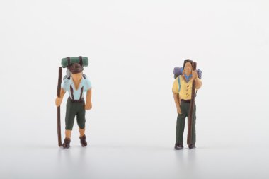 yürüyüşçüler Minyatürler yürüyüş