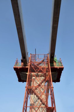 Monorrail İnşaat Alanının Görünümünün Altında