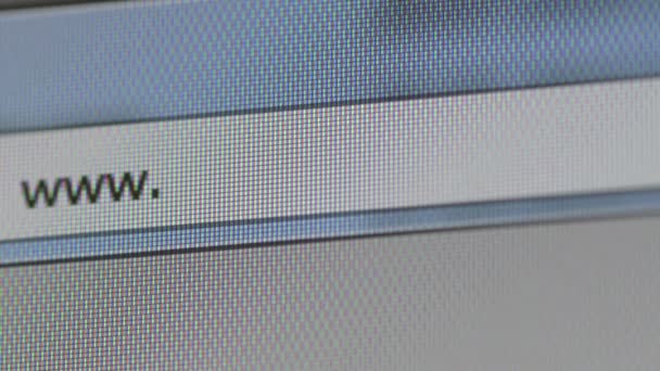 Internet arama metin simgesini Close-Up — Stok video