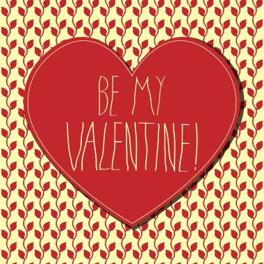 Vektör şirin Sevgililer kalp