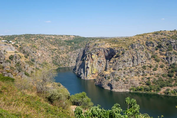 Miranda Douro Portekiz Ağustos 2021 Douro Nehri Uçurumları Portekiz Spanya — Stok fotoğraf