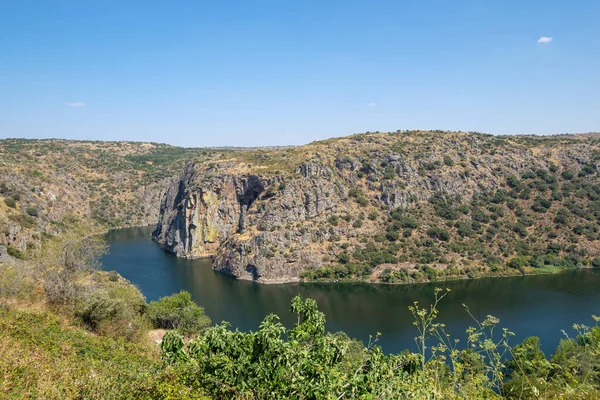 Miranda Douro Portekiz Ağustos 2021 Douro Nehri Uçurumları Portekiz Spanya — Stok fotoğraf