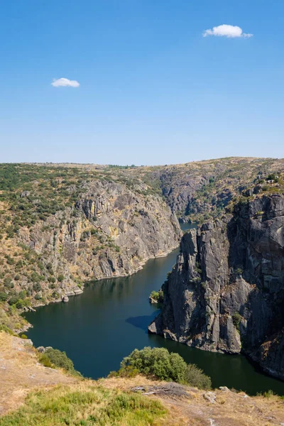 Miranda Douro Portekiz Ağustos 2021 Douro Nehri Uçurumları Portekiz Spanya — Stok fotoğraf