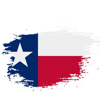 Texas grunge, damaged, scratch, vintage and old. Lone star state flag. Texas grunge flag with a texture. Symbol of the independent spirit of the state of Texas clipart