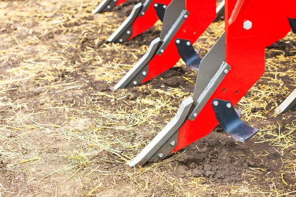 Plough närbild på marken — Stockfoto