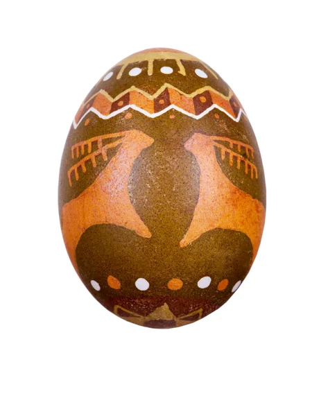 Uovo di Pasqua dipinto in stile folk — Foto Stock