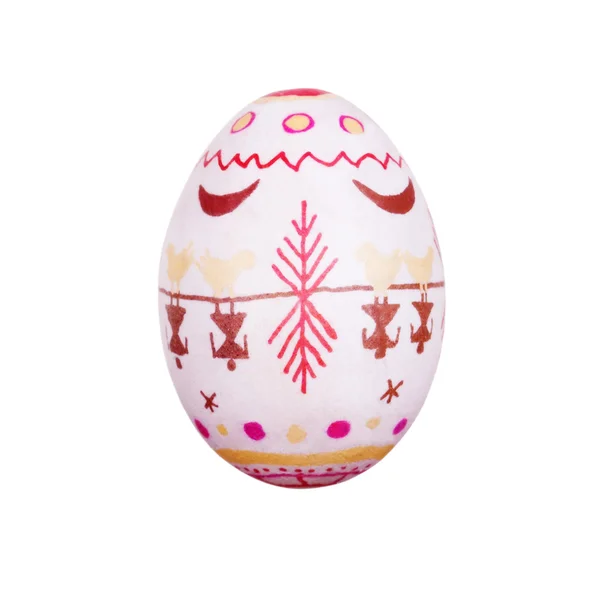 Easter egg painted in folk style — Stock Photo, Image