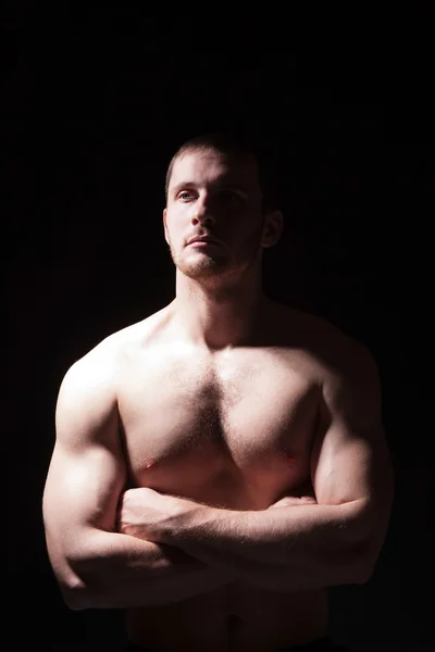 Retrato de homem bonito sem camisa — Fotografia de Stock