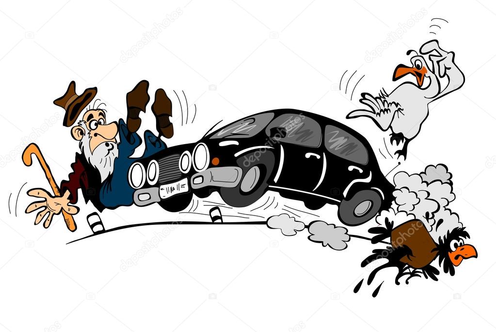 Car at high speed and an elderly man Stock Vector Image by ©MyraLypa #96359896 Car at high speed and an elderly man Stock Vector Image by ©MyraLypa #96359896