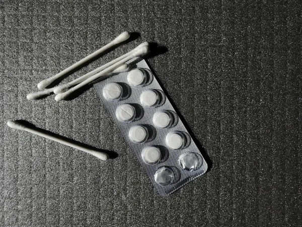 Hygienic Tablets Sticks Medicine — Stock Photo, Image