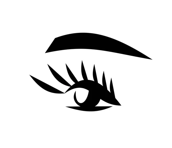 Kirpikler ve kaşlar. makyaj