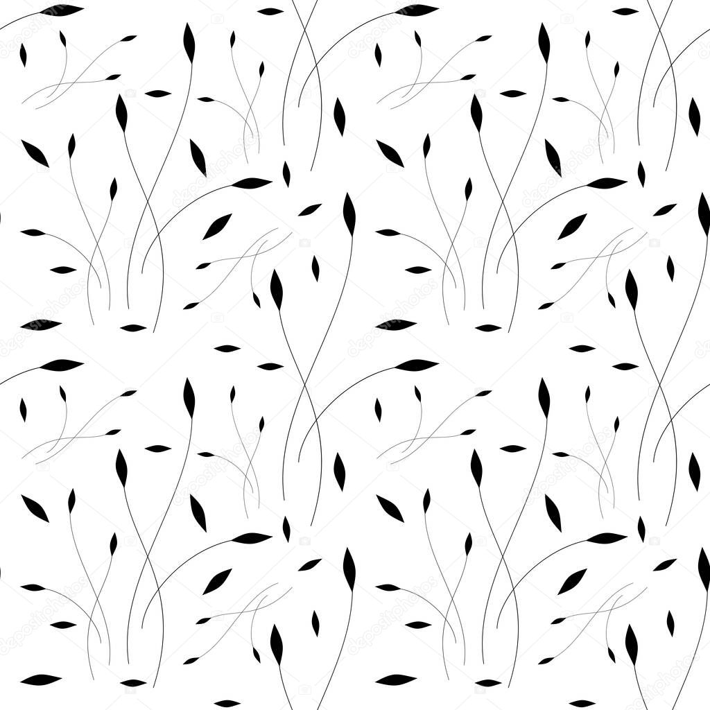 graceful twig sophisticated seamless pattern for textile or printing on paper