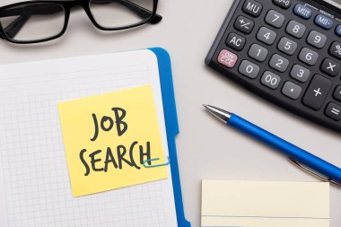 İş arama kelimeleri not alınsın. İş konsepti bul