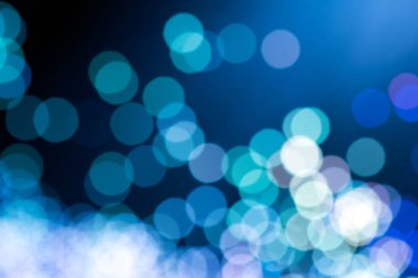 Bokeh ışığı odaklanmış arka plan. Işıklar soyut kompozisyon