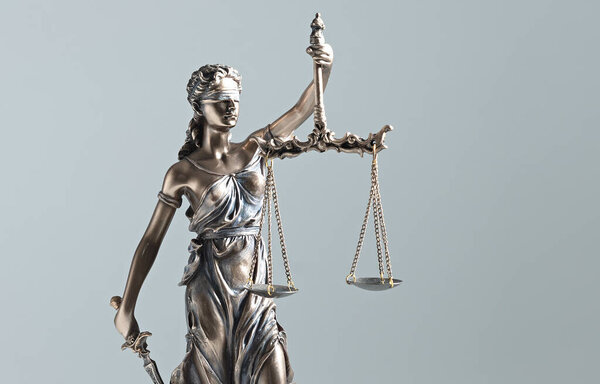 Statue of Justice - lady justice. Law, legal concept