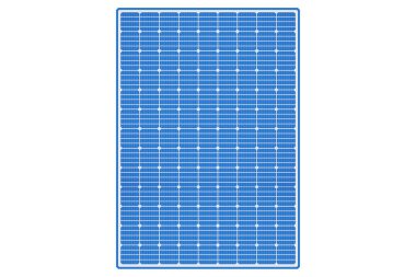 Beyaz arkaplanda güneş paneli dokusu. Fotovoltaik, yenilenebilir enerji kaynakları kavramı