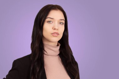 İş kadını, profesyonel çalışan, stüdyo fotoğrafı.