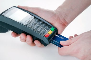 kredi kartı swipe Satılık terminal aracılığıyla ile el