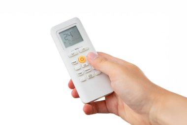 Klimanın sıcaklığını uzaktan ayarlıyorum. Klima sistemi