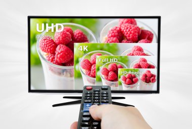 TV ultra Hd. 8k televizyon çözünürlük teknolojisi