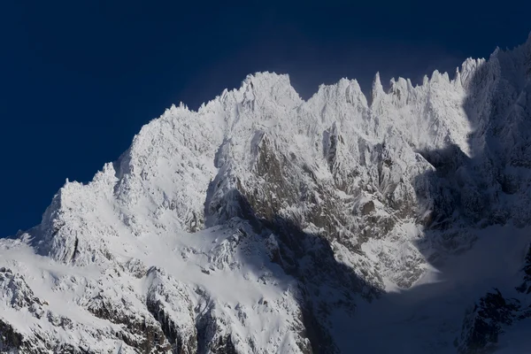 Aiguilles du Alpes from the Mer de Glace, Chamonix,  Savoie, Rh — Stock fotografie