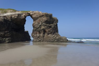 plaj, katedraller, ribadeo, lugo, Galiçya, İspanya