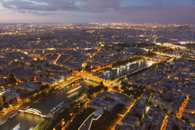 Gece Paris, Ile-de-France, Fransa
