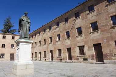 Heykel Fray Luis de Leon, Salamanca, Castilla y Leon, Spai