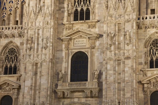 Cathedral of Milan at night, Lombardy, Italy — Stock Photo, Image