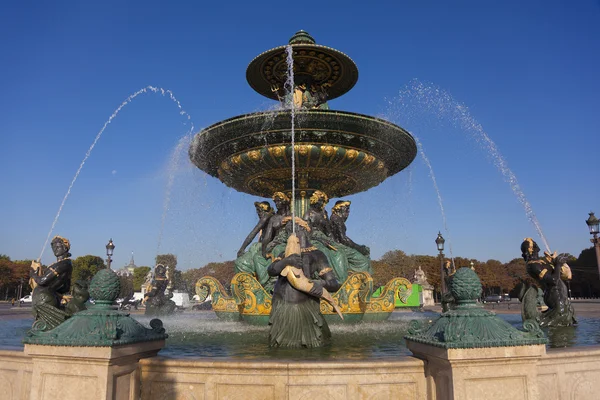 Brunnen des Fleuves, Concorde, Quadrat, Ile de France, Paris, Fra — Stockfoto