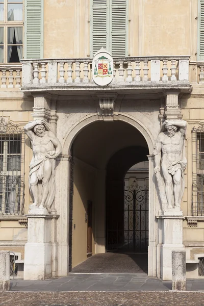 Castiglioni paleis, Sordello vierkante, Mantua, Lombardije, Italië — Stockfoto