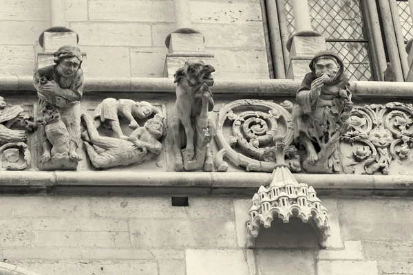 Detail of the chuch in Dijon, Cote-d'Or, Burgundy, France — Stock Photo, Image